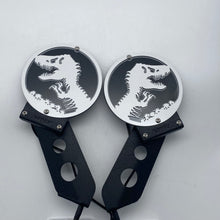 Load image into Gallery viewer, Light up Jurassic T-Rex hinge mount side mirrors for Wrangler & Gladiator PPE Offroad