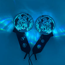 Load image into Gallery viewer, Light up Jack and Sally hinge mount side mirrors for Wrangler & Gladiator PPE Offroad