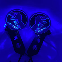 Load image into Gallery viewer, Light up Jurassic T-Rex hinge mount side mirrors for Wrangler & Gladiator PPE Offroad