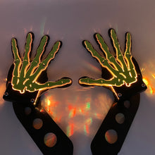 Load image into Gallery viewer, Light up Skeleton wave hinge mount side mirrors for Wrangler & Gladiator PPE Offroad
