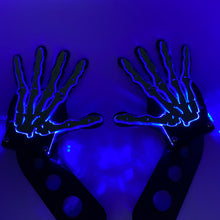 Load image into Gallery viewer, Light up Skeleton wave hinge mount side mirrors for Wrangler & Gladiator PPE Offroad