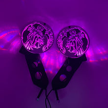 Load image into Gallery viewer, Light up Jack and Sally hinge mount side mirrors for Wrangler & Gladiator PPE Offroad
