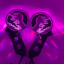 Load image into Gallery viewer, Light up Jurassic T-Rex hinge mount side mirrors for Wrangler & Gladiator PPE Offroad