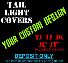Load image into Gallery viewer, Custom Tail Light Covers PPE Offroad