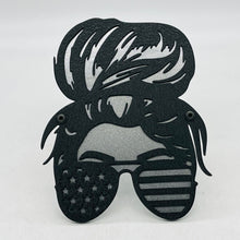 Load image into Gallery viewer, RTS Messy Bun with flag glasses Hitch PPE Offroad