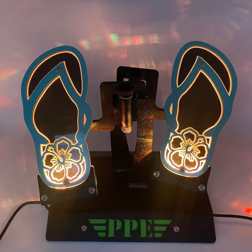 Light Up Flip Flop Hibiscus foot pegs for Wrangler/Gladiator PPE Offroad