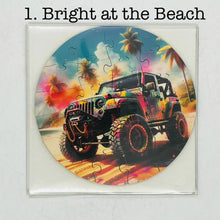 Load image into Gallery viewer, 24 piece round Jeep print puzzles PPE Offroad