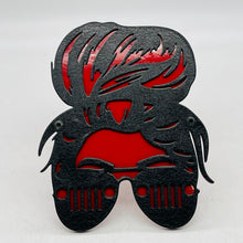 Load image into Gallery viewer, RTS Messy Bun with grill glasses Hitch Cover PPE Offroad