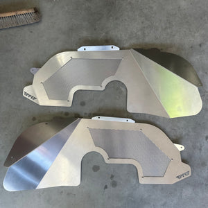 JL/JT Front Inner Fenders, uncoated aluminum PPE Offroad