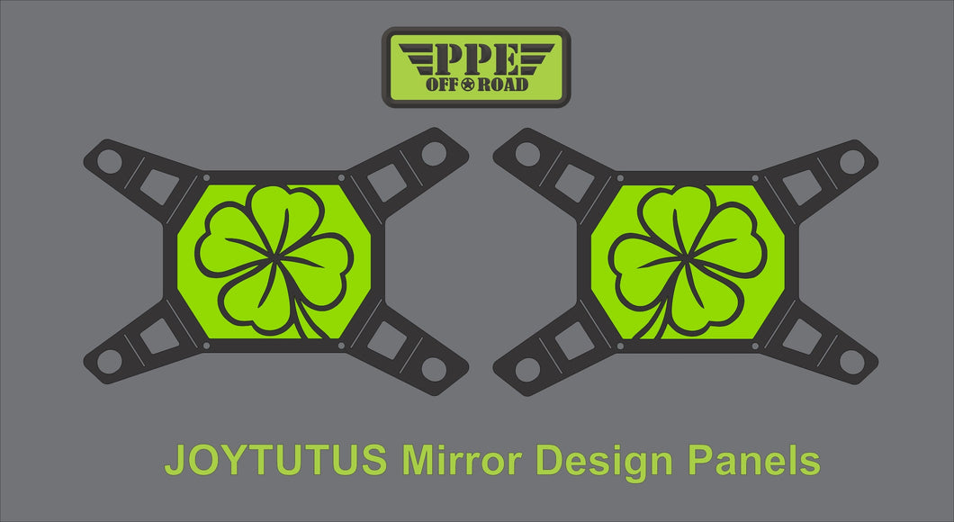 4 Leaf Clover Design Panel for Joytutus Mirrors PPE Offroad