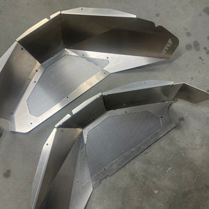 JL Rear Inner Fenders, uncoated aluminum PPE Offroad