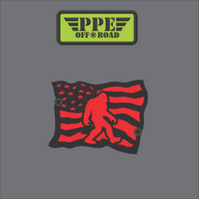 Load image into Gallery viewer, American Waving Flag with Big Foot Molle Badge PPE Offroad
