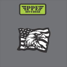 Load image into Gallery viewer, American Waving Flag with Eagle Molle Badge PPE Offroad