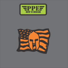 Load image into Gallery viewer, American Waving Flag with Gladiator Helment Molle Badge PPE Offroad