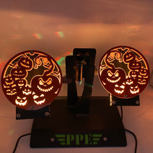 Load image into Gallery viewer, Light Up Pumpkin scene foot pegs for Wrangler/Gladiator PPE Offroad