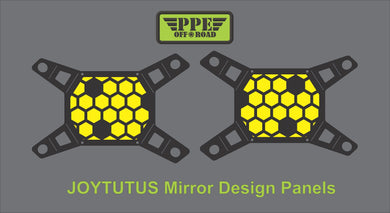 Bee Honey Cone Design Panel for Joytutus Mirrors PPE Offroad