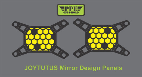 Bee Honey Cone Design Panel for Joytutus Mirrors PPE Offroad