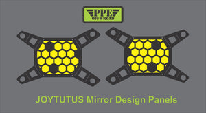 Bee Honey Cone Design Panel for Joytutus Mirrors PPE Offroad