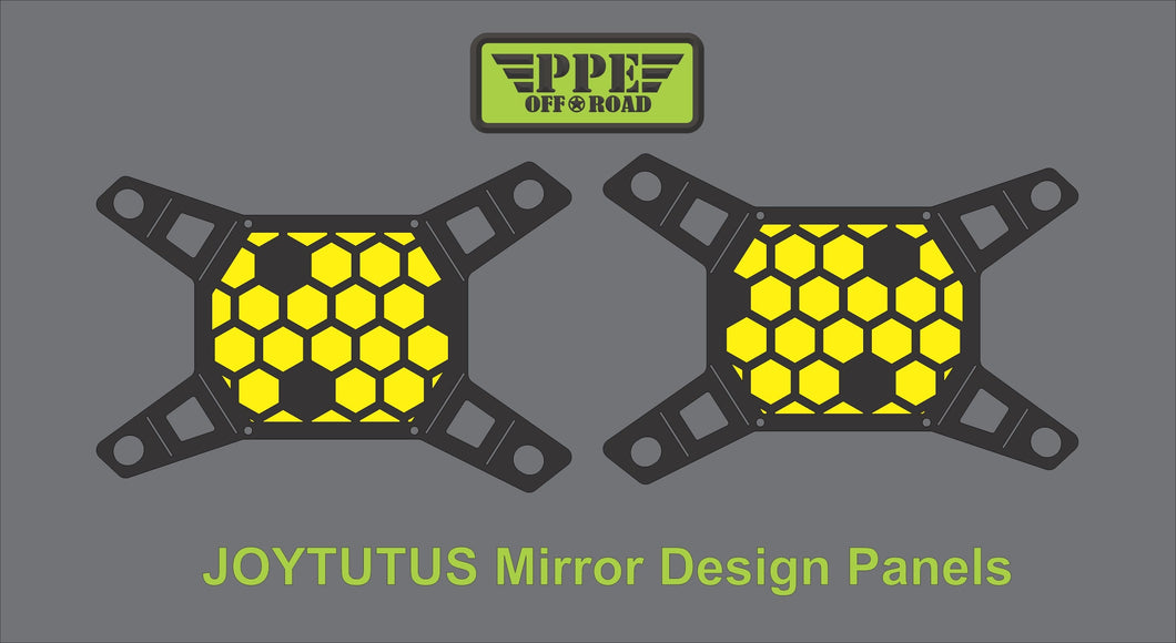 Bee Honey Cone Design Panel for Joytutus Mirrors PPE Offroad