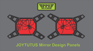 Black Widow Spider Design Panel for Joytutus Mirrors PPE Offroad