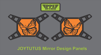 Butterfly Design Panel for Joytutus Mirrors PPE Offroad