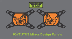 Butterfly Design Panel for Joytutus Mirrors PPE Offroad