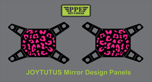 Cheetah Print Design Panel for Joytutus Mirrors PPE Offroad