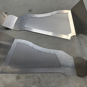 JK Rear Inner Fenders, uncoated aluminum PPE Offroad