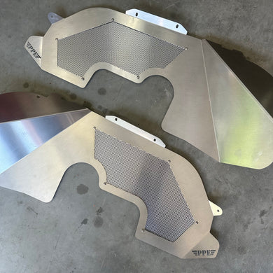 JL/JT Front Inner Fenders, uncoated aluminum PPE Offroad