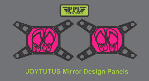 Flip Flop Palm Tree Design Panel for Joytutus Mirrors PPE Offroad