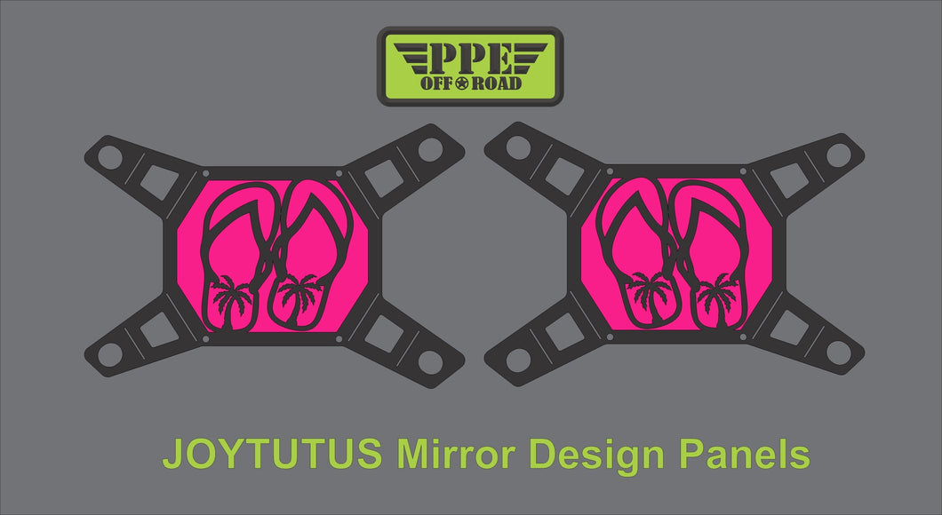 Flip Flop Palm Tree Design Panel for Joytutus Mirrors PPE Offroad