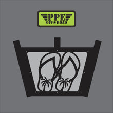Load image into Gallery viewer, Flip Flop Palm Trees 3 Flag Pole Holder for Hitch Mount PPE Offroad