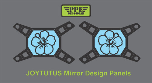 Hibiscus Flower Design Panel for Joytutus Mirrors PPE Offroad