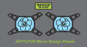 Hibiscus Flower Design Panel for Joytutus Mirrors PPE Offroad