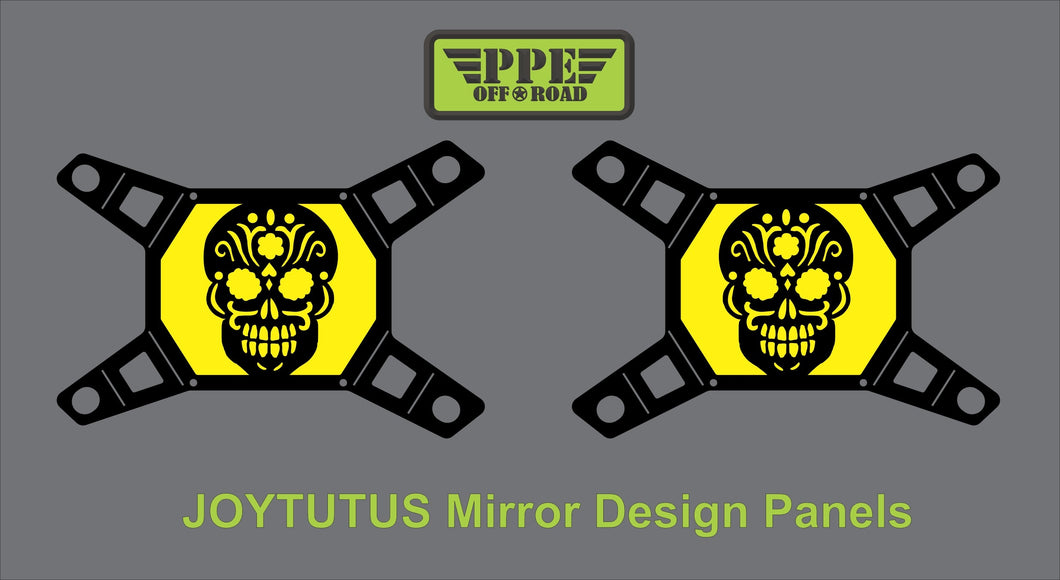 Sugar Skull Design Panel for Joytutus Mirrors PPE Offroad