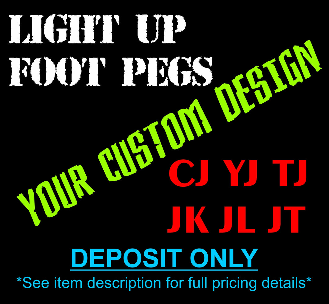 Custom Design Light Up Footpegs PPE Offroad