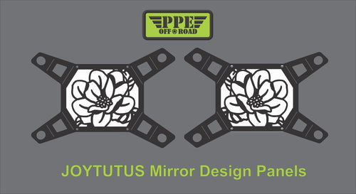 Magnolia Flower Design Panel for Joytutus Mirrors PPE Offroad