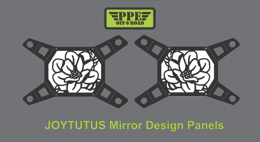 Magnolia Flower Design Panel for Joytutus Mirrors PPE Offroad