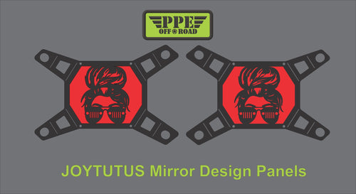 Messy Bun Grill Design Panel for Joytutus Mirrors PPE Offroad