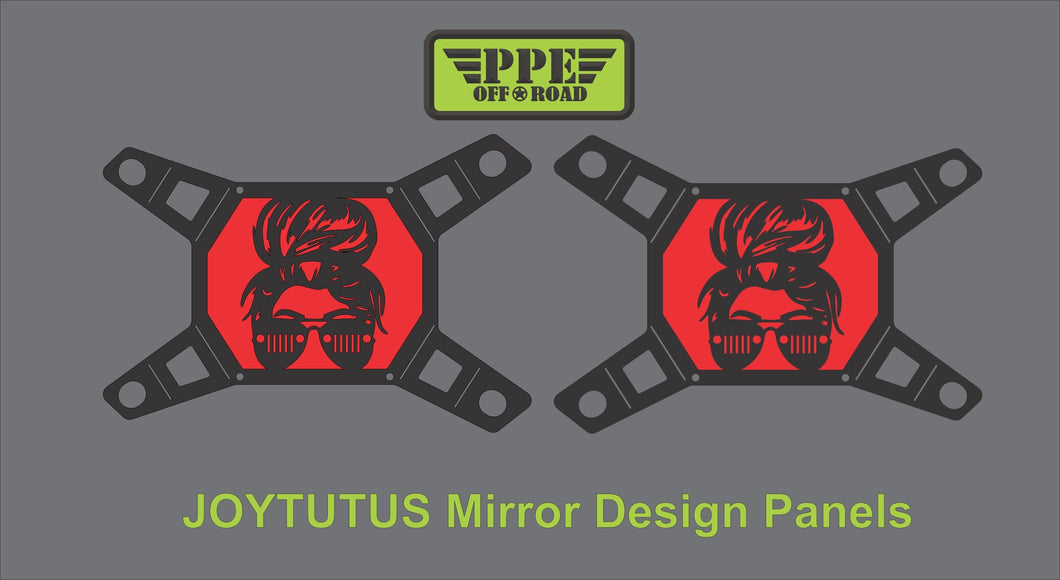 Messy Bun Grill Design Panel for Joytutus Mirrors PPE Offroad