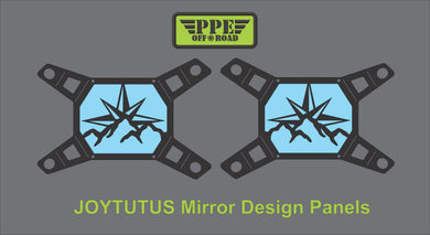 Mountain Compass Design Panel for Joytutus Mirrors PPE Offroad