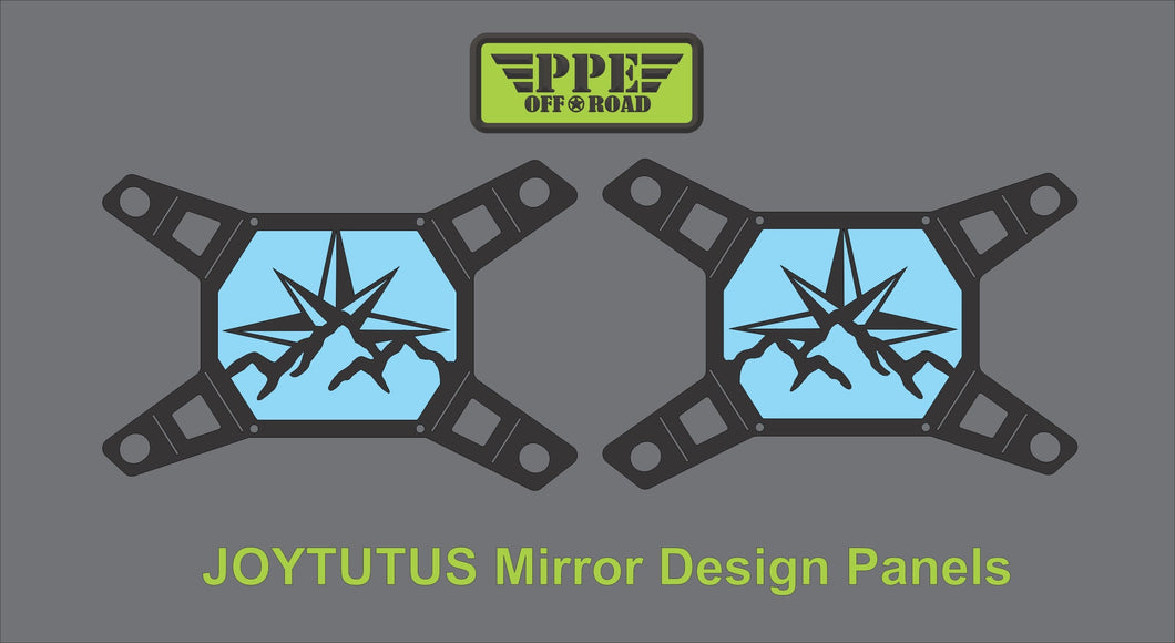 Mountain Compass Design Panel for Joytutus Mirrors PPE Offroad