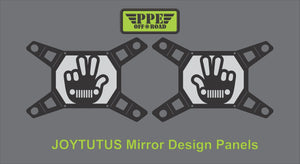 Peace Wave Design Panel for Joytutus Mirrors PPE Offroad