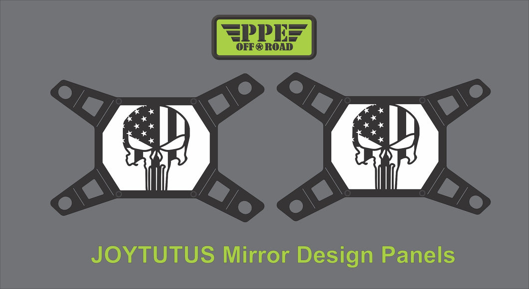 Punisher Flags Design Panel for Joytutus Mirrors PPE Offroad