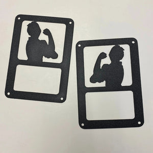 Rosie Riveter tail light covers PPE Offroad