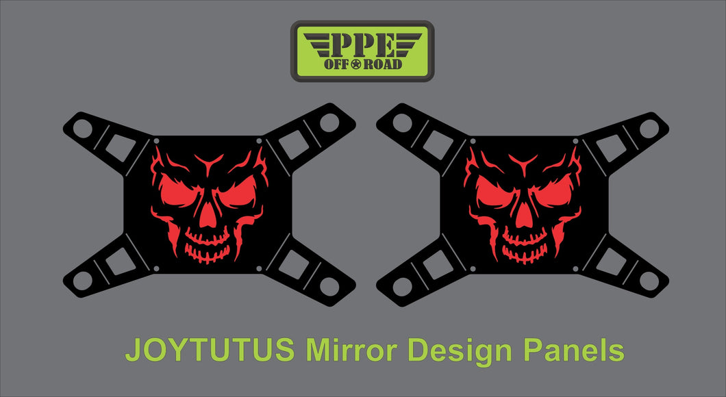 Skull Design Panel for Joytutus Mirrors PPE Offroad