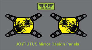 Sun Flower Design Panel for Joytutus Mirrors PPE Offroad