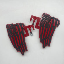 Load image into Gallery viewer, Tattered American Flag 2 layer foot pegs for Wrangler/Gladiator PPE Offroad