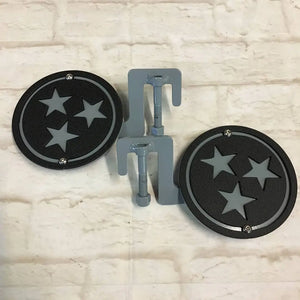 Two color TN Tri-Star foot pegs for Wrangler & Gladiator PPE Offroad