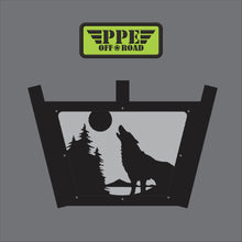 Load image into Gallery viewer, Wolf Scene 3 Flag Pole Holder for Hitch Mount PPE Offroad